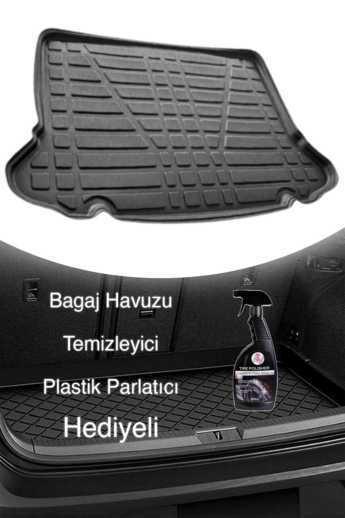 Toyota C-HR Hibrit 2023 Sonrası 3D Bagaj Havuzu (Hediyeli)