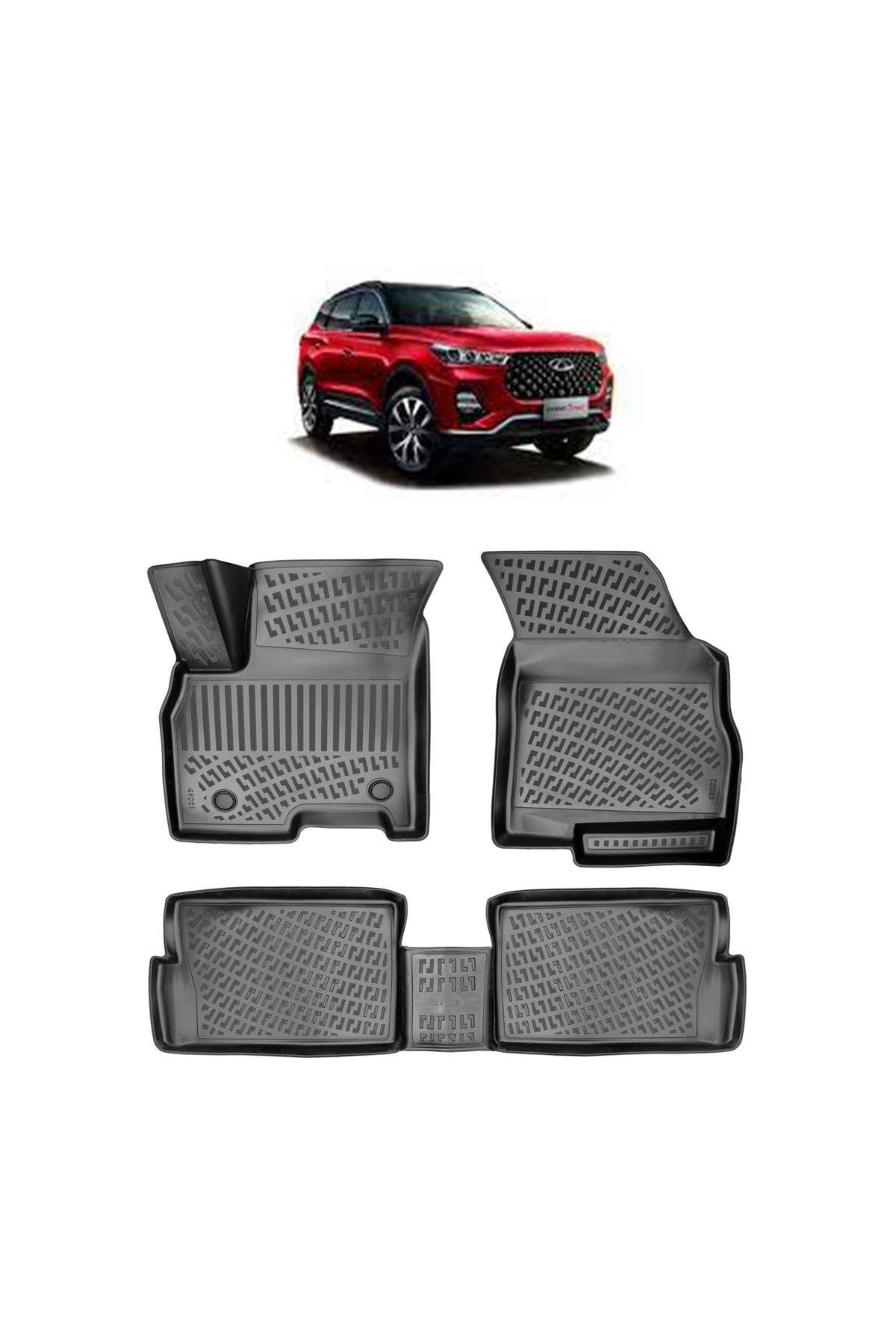 Chery Tiggo 7 Pro 2022 Sonrası 3D Havuzlu Paspas Siyah