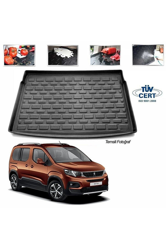 Peugeot Rıfter 2019 Sonrası 3d Lüx Bagaj Havuzu