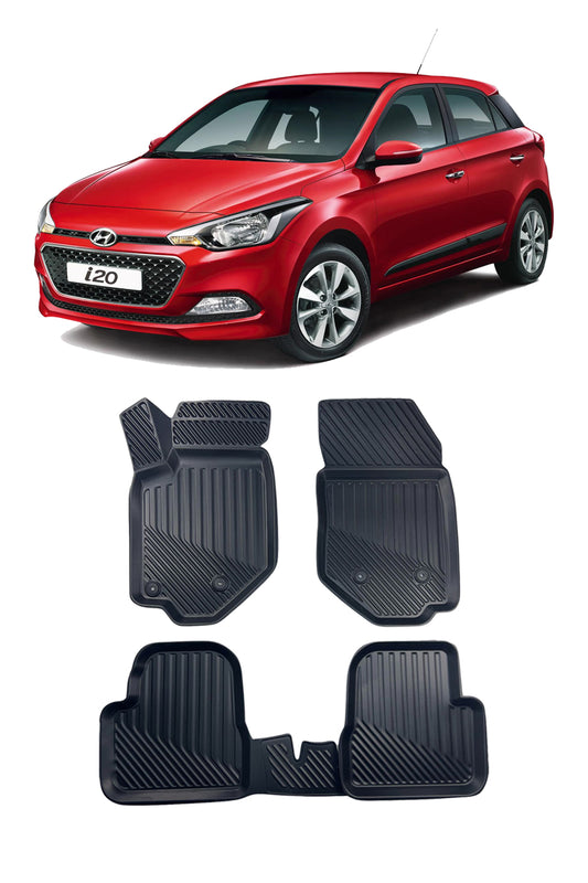 Hyundai i20 2015-2020 Arası Araca Özel Kauçuk 4D Havuzlu Paspas Takımı